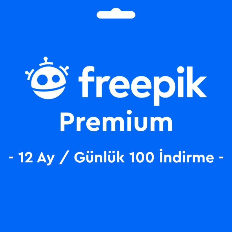 Freepik Premium Hesap 12 Ay / Günlük 20 İndirme