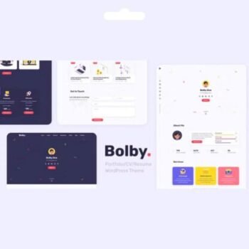 Bolby Premium WordPress Portfolyo Teması