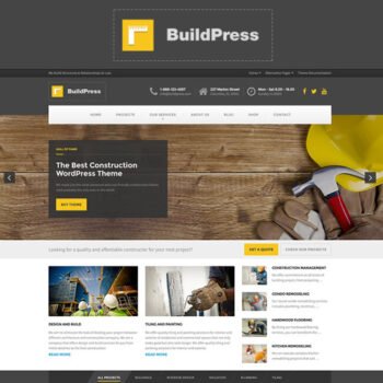 BuildPress – Çok Amaçlı İnşaat ve Peyzaj WP Teması