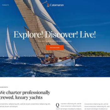 Catamaran – WordPress Yat Kiralama Teması