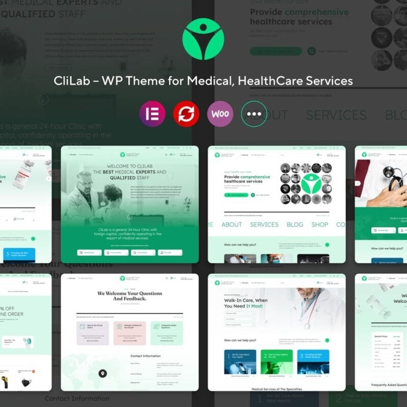 CliLab – Hastane & Sağlık Merkezi WordPress Teması