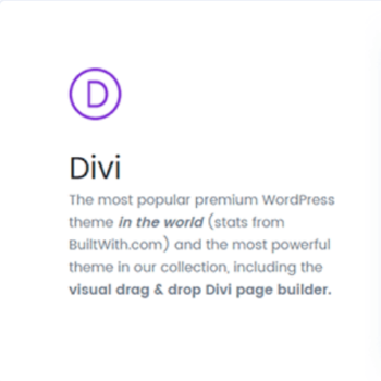 Divi – Çok Amaçlı WordPress Teması