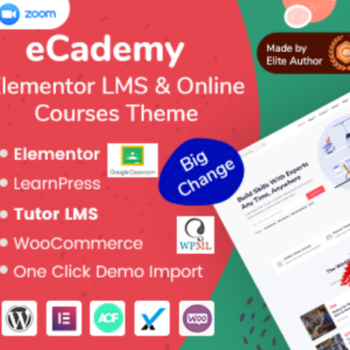 eCademy – WordPress LMS Online Eğitim Teması