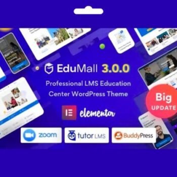 EduMall Professional LMS WordPress Okul Teması
