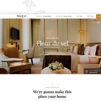 Fleurdesel – Otel & Rezervasyon WordPress Teması