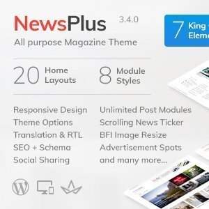 NewsPlus – WordPress Haber & Blog Teması