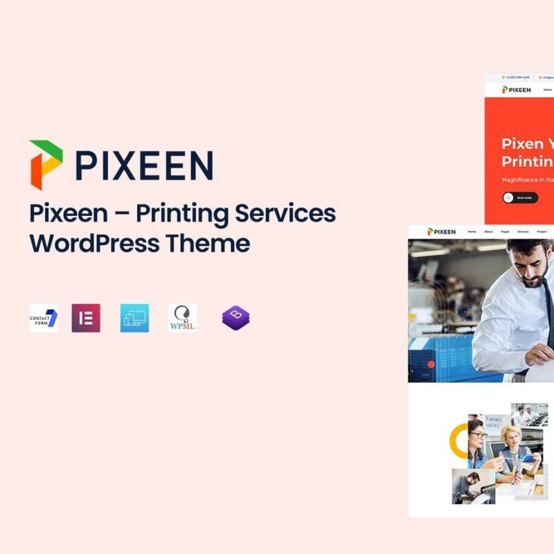 Pixeen – Matbaa & Dijital Baskı WordPress Teması