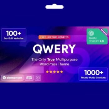 Qwery Premium WordPress Çok Amaçlı İş Teması