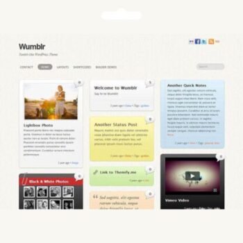 Themify Wumblr Premium WordPress Yazı Teması