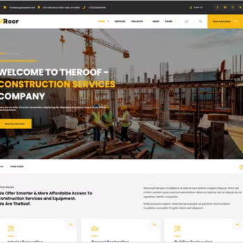TheRoof – WordPress İnşaat Firması Teması