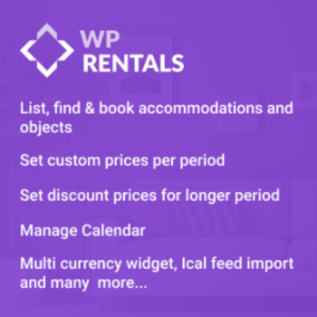 WP Rentals – Rezervasyon & Konaklama WordPress Teması