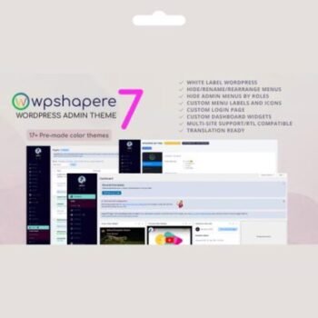 WPShapere WordPress Admin Teması