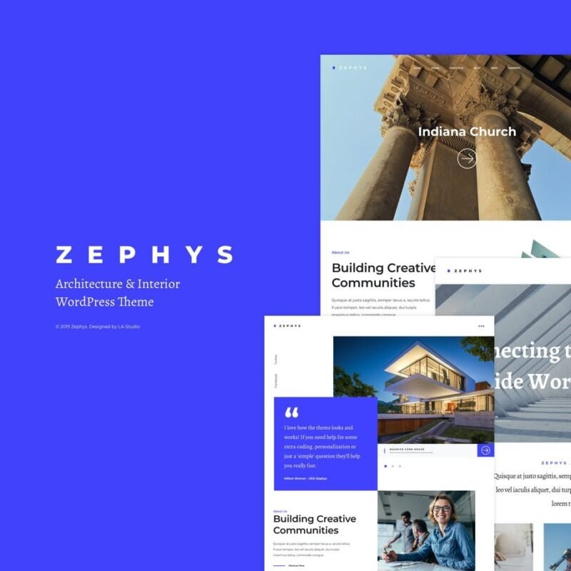 Zephys – Mimarlık & Emlakçılık WordPress Teması